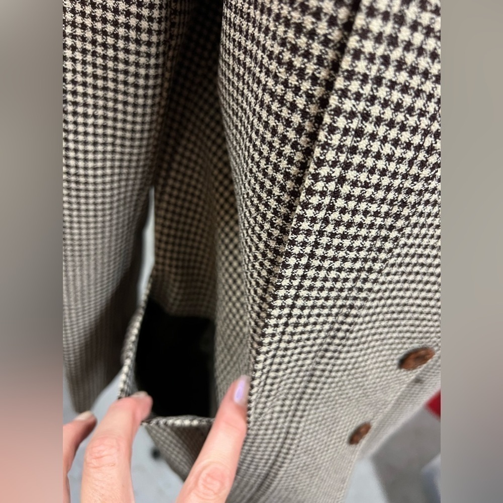 Vintage Knack Leisurewear made in Japan jacket- Men medium 40 brown houndstooth - Picture 5 of 12